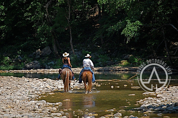Riding in the Creek